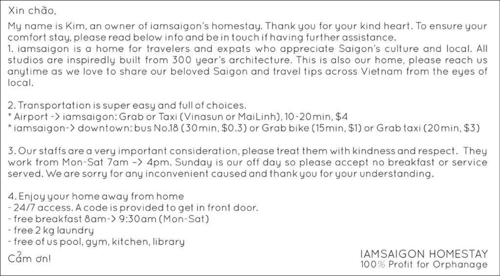 Iam Saigon Homestay Ho Chi Minh Zewnętrze zdjęcie